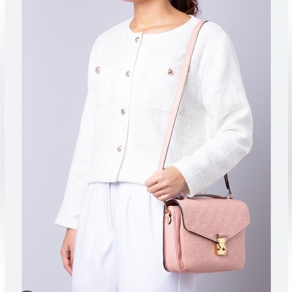 🎀Pink Louis Vuitton Pochette Metis empreinte crossbody purse monogram bag - Picture 1 of 17